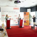 Eva Wutte und Nika Basic Pressekonferenz Junge Wirtschaft Kärnten / Foto: Junge Wirtschaft / Peter Just