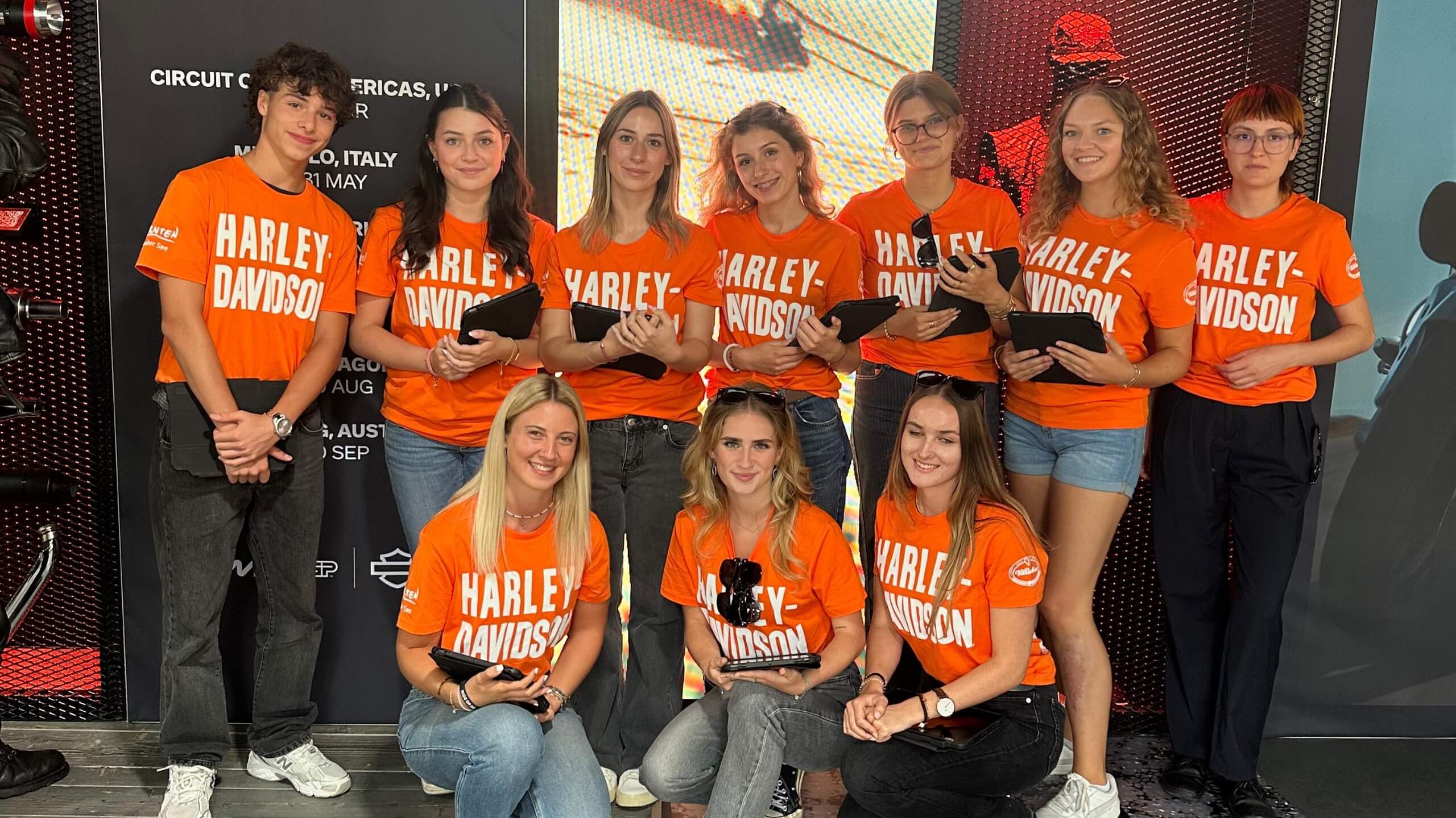 UNIKAT Team beim Markenauftritt von Harley-Davidson