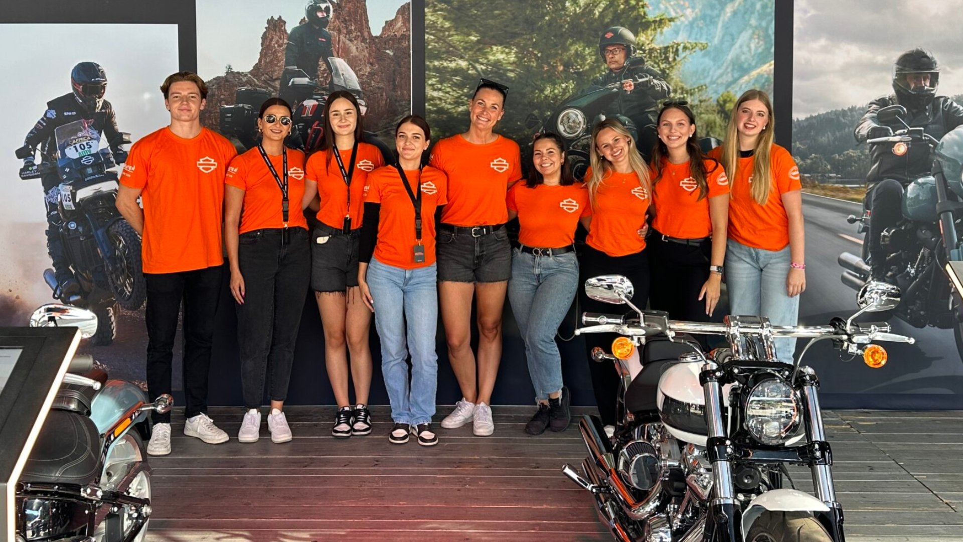UNIKAT Team am Harley-Davidson Stand