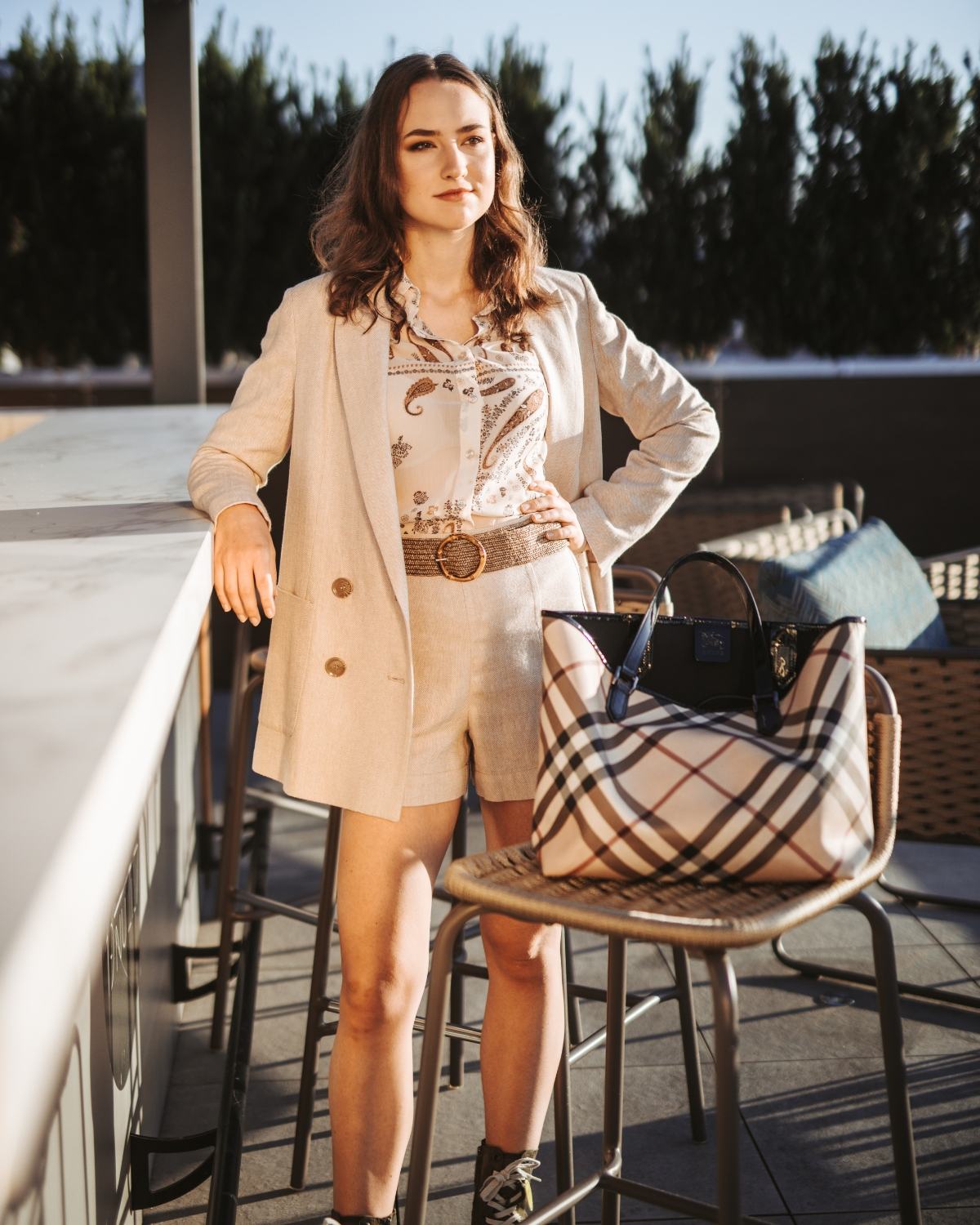 UNIKAT Model bei einem Fotoshooting in Salzburg